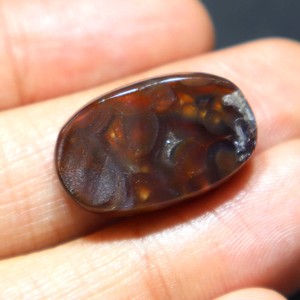 Natural <b>Mexican</b> Fire Agate Druzy Cabochon Unique Fire Agate Handmade Jewelry Fire Agate Cabochon Polished for Jewelry Making - Product Image 5