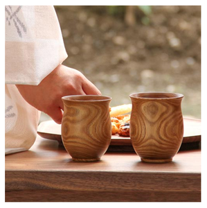 Tasse à thé en bois au design attrayant avec poignée créative, personnalisable en taille et couleur, prix abordable. - Product Image 2
