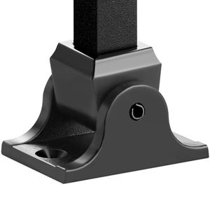 Supporti per Balaustre in Lega di Alluminio, Perni Quadrati in Ferro Battuto per Scale con Fori per Viti da 1/2 Pollice, Dispositivi di Assistenza - Product Image 4
