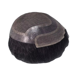 Toupee para Hombre Taz Hair, Peluca de Cabello Humano 100%, Densidad 60%-150%, Cabello Remy Indio, Resistente al Agua, Suave, Ondulado Profundo - Product Image 4