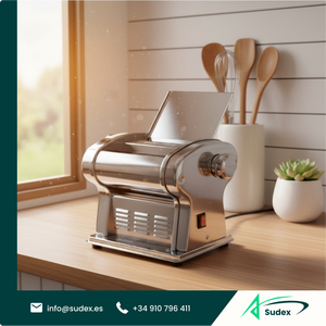 Máquina Eléctrica para Hacer Pasta Sudex N&PM-60, 2 en 1, Rodillo de Acero Inoxidable, 135W, para Uso Doméstico - Product Image 1