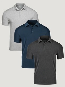 T-shirts pour hommes personnalisés avec logo brodé, anti-plis, respirants, doux, à la mode, pour activités sportives, prix d'usine, ODM - Product Image 2