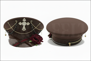Custom Uniform Peak Cap Adjustable Formal Service <b>Hat</b> Embroidered Visor Cap for Professional Staff Wear Embroidery Deco Caps - Product Image 5
