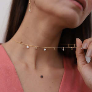 สร้อยคอรูปกุญแจทองคำแท้ 18K ประดับเพชร VVS1 รับรองโดย IGI - Product Image 4