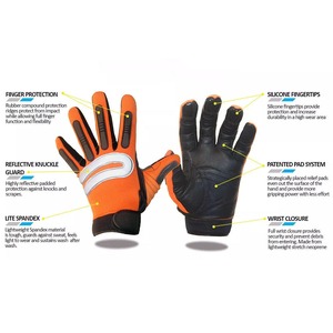 Guantes de Seguridad de Cuero Completos, Marca CAPTAIN INDUSTRY, Negros y Marrones, Impermeables, con Protección UV, Antideslizantes, Unisex, para Invierno y Exteriores - Product Image 2