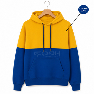 Sudadera con Capucha Color Block de la Hermandad Femenina Cosh International, Sudadera Informal de Algodón Tejido con Bolsillos Delanteros y Logotipo Personalizado - Product Image 1