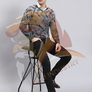 Fournisseur en gros de pulls en tricot sur mesure, haute qualité, nouveau style, respirant, anti-rétrécissement, 100% coton, à motifs - Product Image 6