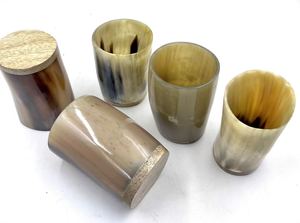 Verre à boire chaud en verre véritable style Viking et ensemble de mugs, fabriqués à la main, design tendance et très vendu, verre en forme de corne - Product Image 2