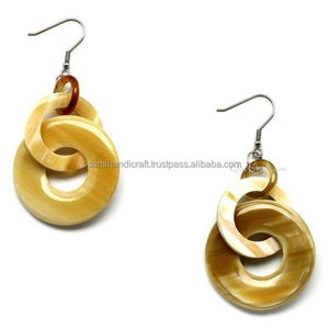 Pendientes de Cuerno Negros Redondos, Pendientes de Cuerno Triangulares, Proveedor de Pendientes de Cuerno - Product Image 3