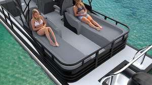 Sièges de rangement confortables et lit de soleil individuel <span class=keywords><strong>pour</strong></span> bateau à ponton de sport en aluminium S-25, personnalisés <span class=keywords><strong>pour</strong></span> la navigation - Product Image 5
