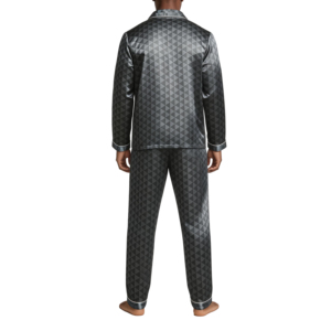 Conjunto de Pijama de Seda Personalizado de Primera Calidad 2026 con Logotipo, Ropa de Dormir y de Estar para Hombre, Suave y Elegante - Product Image 2