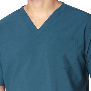 Unisex Cotton Worsted Fabric Scrub Uniform Medical <b>Doctor</b> <b>Set</b> OEM Factory Custom Logo Design Hospital Clothing Needle Detection - Product Image 5