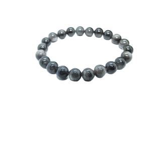 Chakralume Natural Black Obsidian <b>Beaded</b> <b>Bracelet</b> for Healing Reiki Energy Unisex Gift Jewelry 8mm - Product Image 1