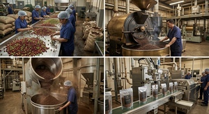 Café Robusta Tostado Premium en Polvo 1kg PT Exim Indotim Larga Vida Útil Empaque a Granel Polvo para Espresso de Fábrica - Product Image 4