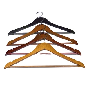 BEAUTY HANDMADE BEST High Quality Boutique Style a Grade Lotus Wooden Hanger With Notches with Bar Suit Hanger - Product Image 3