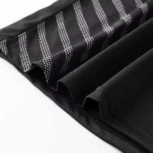 Men's Black Short Sleeve Sport T-<b>Shirt</b> <b>Geometric</b> Pattern Quick Dry Knitted O-Neck Regular Fit - Product Image 3