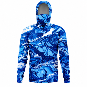 Performance Hooded Fishing <b>Shirt</b> With <b>Face</b> Cover Outdoor Apparel OEM ODM Factory - Product Image 6