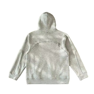 Men Hoodie Cotton <b>Blended</b> Winter Hooded Collar Plain Dyed Classic Pullover Solid Pattern Hoodie Wholesale Manufacturer - Product Image 5