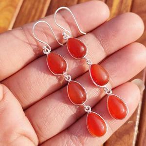 Pendientes de Aro Hechos a Mano con Piedras Preciosas Naturales para Mujer, Disponibles en Cantidad al por Mayor - Product Image 5