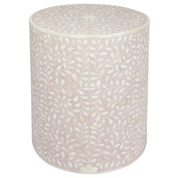 Meubles de maison Tabouret en nacre incrustation Coquillage Tabouret de bar Table d'appoint Poufs Incrustation d'os Console Tambour