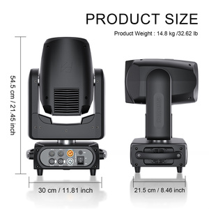 ไฟหัวเคลื่อนที่ SHEHDS 320W 14R CMY Beam DMX512 24CH 27CH 8 ปริซึม 48 ปริซึม แสงบีมแคบ สำหรับคอนเสิร์ต ทัวร์ และงานอีเว้นท์ - Product Image 3