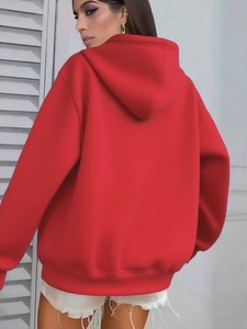Sudaderas con Capucha Extra Grandes de Moda Urbana para Mujer, Sudaderas de Algodón Grueso - Product Image 4