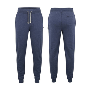 2026 Wholesale Customized Casual Slim Solid Color Lightweight Elasticated Waist Wide Leg Canvas High Street <b>Trousers</b> Men - Product Image 1