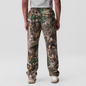 Ensemble survêtement en coton respirant avec logo personnalisé OEM, imprimé camouflage Real Tree par sublimation, sweat à capuche zippé et pantalon de survêtement surdimensionné pour l'hiver - Product Image 5