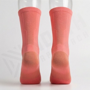 Coral <b>Crew</b> <b>Socks</b> Breathable Polyester Spandex Running Athletic <b>Socks</b> for Adults Summer Sport Wear - Product Image 2