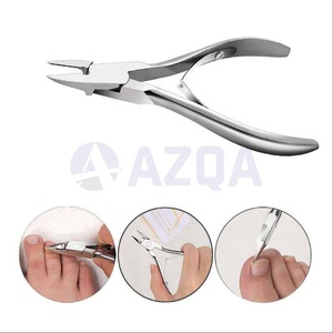 Coupe-ongles à pointe fine en acier inoxydable, lames droites et aiguisées, double ressort, joint de raccordement, outil professionnel de manucure et pédicure - Product Image 5