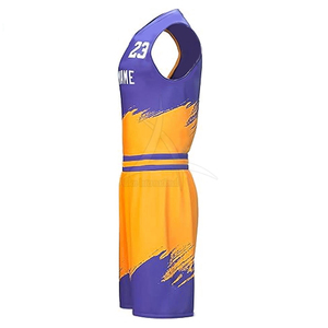 Uniforme de basket-ball de haute qualité, vente directe d'usine, respirant, pour hommes, ensemble deux pièces. - Product Image 4