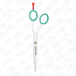 Tijeras de Peluquería Profesionales de Acero Inoxidable Japonés para Estilistas y Uso Doméstico, Blancas, Verdes y Rojas, 5.75 Pulgadas - Product Image 6