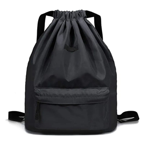 Custom Logo <b>Drawstring</b> Bag Polyester Gym <b>Backpack</b> Sports Bag OEM Manufacturer Supplier - Product Image 1