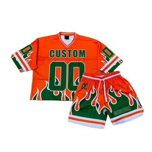 Custom Printed Hockey Jersey White Red Black <b>Flame</b> Design Short Sleeve Men's Sporty Regular Fit Breathable Polyester - Product Image 6