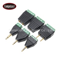 Connecteurs DC en gros, mâles, 2,5 mm, adaptateur de prise d'alimentation, câble de montage pour téléphone, 3 pôles, 12 V, 5 A, PVC, contacts en laiton plaqué or, noir