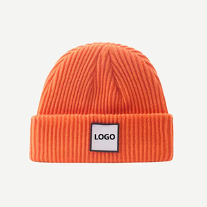 Gorro de Punto Unisex de Color Sólido, 100% Acrílico, Gorro de Invierno de Estilo Casual para Adultos, Circunferencia de Cabeza de 56-58 cm - Product Image 6