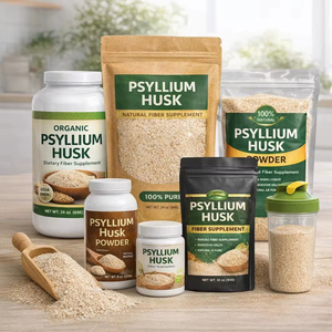 WARRLY Psyllium naturel en poudre 100% soluble, fibres alimentaires sans gluten, qualité alimentaire, approvisionnement en vrac, durée de conservation d'un an, stockage à froid - Product Image 1