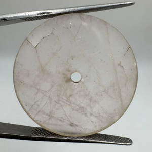 หน้าปัดนาฬิกาควอตซ์สีขาวธรรมชาติ ขนาด 24.5 มม. หนา 0.7 มม. ขัดเงา - Product Image 1