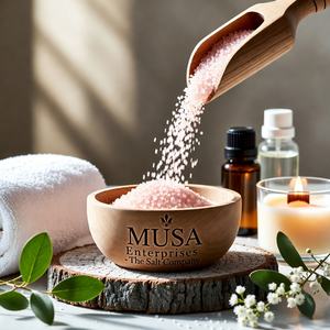 เกลือแช่เท้าโรสแมรี่หิมาลัยธรรมชาติ ผสมแร่ธาตุจากทะเล บรรจุในโถหินแกะสลัก 1 กก. ผลิตภัณฑ์เพื่อสุขภาพและสปาที่เป็นมิตรต่อสิ่งแวดล้อม - Product Image 6