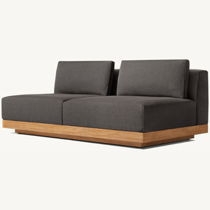 Furniture <b>for</b> the living room a <b>sofa</b> <b>for</b> two people to sit on made of soft durable foam with <b>legs</b> made of good quality teak wood - Product Image 3