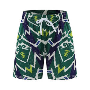 Custom Designer All Over Print Sublimation <b>Mesh</b> Shorts Breathable Elastic Waist Pocket Sublimation <b>Mesh</b> Shorts for Men - Product Image 3