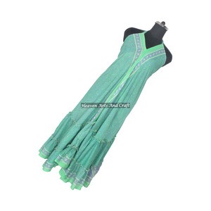 Nuevo Vestido Bohemio de Seda Sari para Mujer, Compra en Línea Directamente del Fabricante, Vestido de Noche Elegante sin Mangas para Damas - Product Image 5