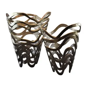 Tall Handmade Iron Flower <b>Vase</b> Coastal Design Eco-Friendly Tabletop <b>Vase</b> for Home Styling Luxury - Product Image 1