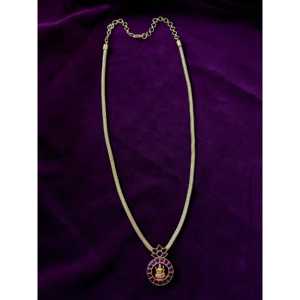 Collar de cuentas Kundan de plata 92,5, joyería fina para mujer - Product Image 1