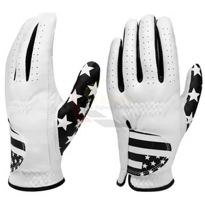 Custom Men's Golf <b>Gloves</b> Genuine Leather Luxury Design Custom Color & Logo Options Non-Slip Full Finger Sports Outdoor Use - Product Image 3