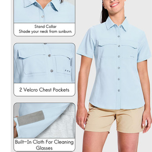 Camisa de Pesca de Manga Larga con Botones, Protección Solar UPF 50, de Secado Rápido, Anti-UV, Marca Personalizada OEM, Camisas de Pesca Columbia para Hombre - Product Image 3