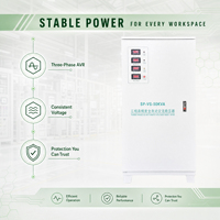 Stabilisateur de tension triphasé 50 kVA 380 V, régulateur de puissance automatique avec réinitialisation automatique des pannes pour l'automatisation industrielle