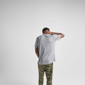 Camiseta Personalizada Lisa de Cuello Redondo en Gris Jaspeado, Camiseta de Algodón para Hombre, Unisex, Casual, Básica, para Impresión y Personalización - Product Image 5
