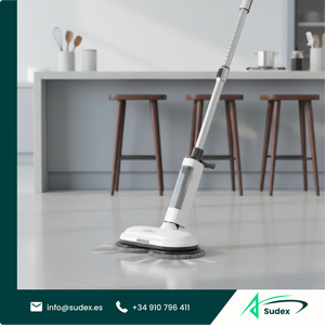 Sudex 9115 Mopa Giratoria Inalámbrica a Batería con Tanque de Agua de 330 ml, Mopa Eléctrica para Limpiar Pisos de Madera y Azulejos, para Uso Doméstico - Product Image 1