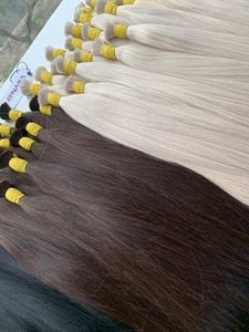 Extensions de cheveux en vrac prix usine cheveux vietnamiens Double noyer 100 grammes couleurs foncées 12 pouces - Product Image 4